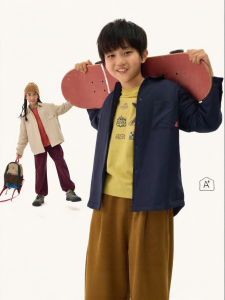 Q21 | Warm Pure Color School Uniform Quilted Coat