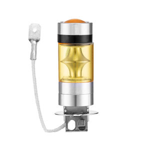 Bóng Đèn Sương Mù Ô Tô LED H3 4300K 100W 1500LM Siêu Sáng Màu Vàng DRL Đèn LED Tự Động 12V Tương Thích Với Nhiều Loại Xe