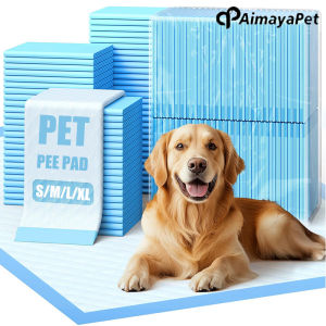 AIMAYAPET Dogs with 6-Layer Leakproof Protection Quick-Dry and Disposable Dog Pads with High Absorbency for Easy Potty Training