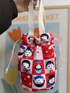 กระเป๋าผ้าใบกันกระแทกแบบพกพาสำหรับแก้วน้ำเด็ก ปกป้องแก้วน้ำแบบอบอุ่น ลายชิราโนะชิมะ กระเป๋าใส่แก้วน้ำแบบอเนกประสงค์สำหรับกลางแจ้ง