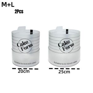 Khuôn Làm Bánh Tròn Có Thể Điều Chỉnh Kích Thước 15/20/25cm Làm Từ Acrylic Có Thể Thu Gọn Dùng Làm Khuôn Bánh Fondant Mousse Thân Thiện Với Môi Trường Dụng Cụ Làm Bánh Bằng Nhựa Dùng Cho Việc Tự Làm Bánh.