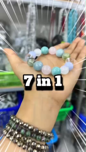 สร้อยแขนหินรุ่น Celestial Dew พลังงานแห่งความรัก ความสงบ และการเยียวยา ขนาด 12มิล