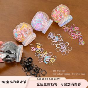 Disposable Childrens Hair Ties Girls Hair Bands Baby No Damage Small Hair Ropes 2024 New Style Hair Accessories MichuGo