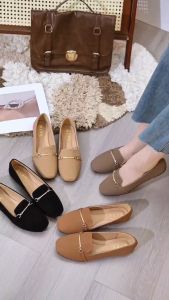 Korean Fashion Women Doll Shoes Office Flat Shoes Daily Loafer