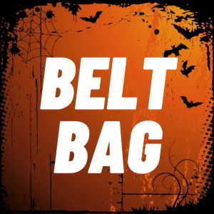Black Belt Bag Small For Men and Women - Crossbody & Shoulder Bag - Black - Adjustable Strap - Zippered Pocket - Casual Use