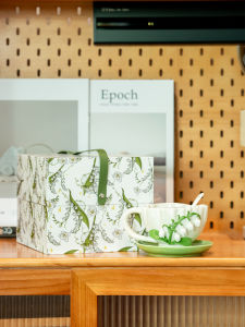 FENGBAI | Bộ Tách Cà Phê Gốm Họa Tiếng Anh Thanh Mai Đẹp Mắt
