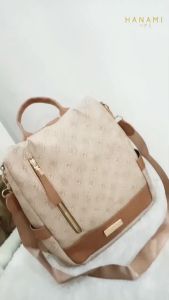 HANAMI Tas Ransel Wanita TA1098B7 Marika Terbaru Cantik Remaja Kekinian Terbaru Kulit Motif Cantik