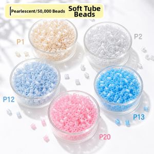 YUGUANG | Glow-in-the-Dark Transparent Pearlized Beads DIY Craft Material Pack