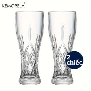 1/2 Chiếc 400ML Cốc Bia Thủy Tinh Hình Tròn Thân Thiện Với Môi Trường Cho Bia Thủ Công Vodka Rượu Cao Cấp Đồ Uống Có Cồn Mạnh Roostertail Đảng Ly Uống Rượu
