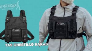 karasha store tas dada chestbag tactical pria terbaru hitam bahan cordura murah kekinian