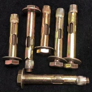 Expansion Bolt Steel External Hex Nut Expansion Screw Bolt Sleeve Anchor 1 Pcs