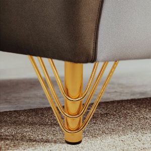 kaki shofa besi bougel gold siku kaki kursi leg 15cm