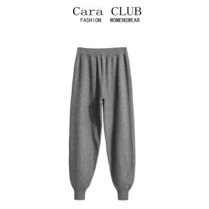 Quần Dài Ống Rộng Cạp Cao Cara CLUB Cho Nữ Cỡ Lớn Mùa Thu Quần Dài Ống Rộng Thoải Mái Phong Cách Harajuku Thoải Mái