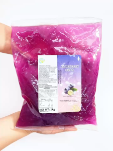 1kg blueberry Popping Pearls - Juicy Bursting Topping for Bubble Tea Yogurt Ice Cream & Shakes