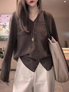 UYFY | Knitted Cardigan Women Large Size Loose Cover Fat Leisure Style