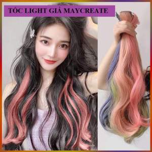 Tóc Giả Kẹp High light 60cm-Tóc Nối Giả Dạng Thẳng Nhuộm Phong Cách Hàn Quốc Loại Xịn (Nhiều Màu Chọn Lựa)