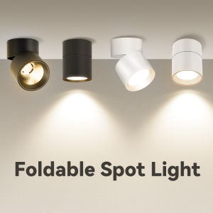 【🔥Ready Stock🔥】10Pcs LED Downlight Foldable Spot Light 7W 10W 15W 110V/220V Led Indoor Lighting Fixture Ceiling Spot Light for Living Room Bedroom Kitchen