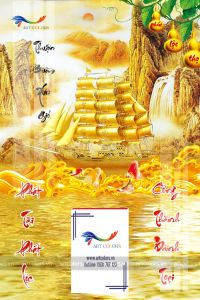 LỊCH TẾT 2026 Lịch Gỗ Treo Tường Laminate Tráng Gương 2026 Thuận Buồm Xuôi Gió (40x60 cm) TẶNG BLOC ĐẠI