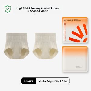 AIMO | High Waist Abdomen Control Womens Underwear Postpartum Body Shaping Panties Tummy Tightening Butt Lifting Plus Size Cotton