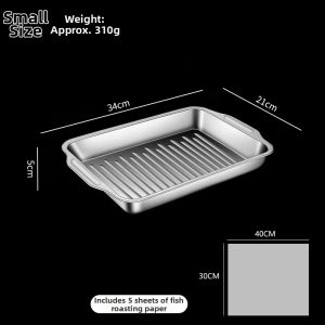 BAICHANG | Nonstick Commercial Electromagnetic Safe Stainless Steel Deep Tray