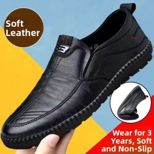 Tagu Selected Good Leisure Shoes Driving Mens Business Shoes 2025 New Model Fashionable Casual Leather Shoes for Men