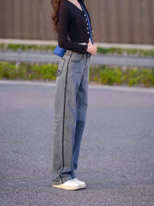 MANMI | Light-colored Wide-leg Womens Jeans High-waisted Straight