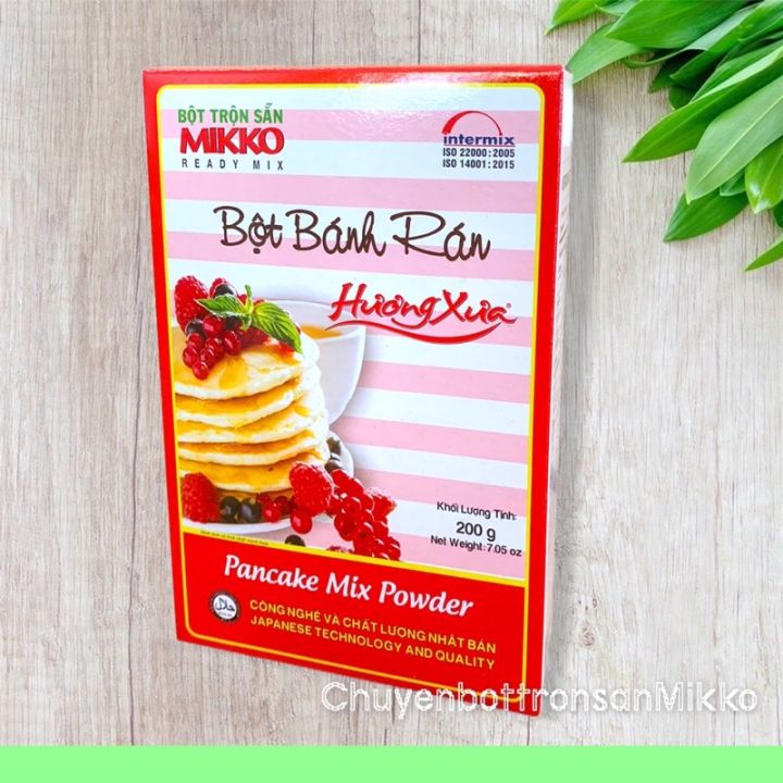 Bột Bánh Rán.Bánh Pancake Hương Xưa 200g [Bột Trộn Sẵn Mikko] Công Nghệ ...