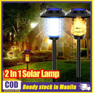 KUCHVZ Solar Lights Outdoor Solar Torch Lights with Flickering Flame Waterproof Solar Powered Garden Lights Decorative Outdoor Lighting Landscape Decorations for Yard Patio Pathway christmas lights solar power