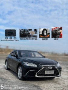 Mô Hình Xe Lexus ES300H Die-cast Có Âm Thanh và Đèn Tỷ Lệ 1/24