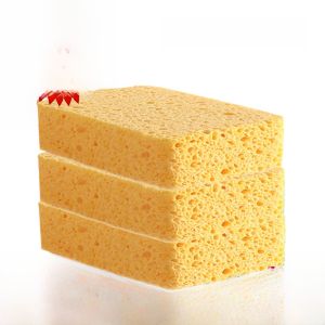 Natural Wood Pulp Cotton Kitchen Sponge Cloth Dishwashing Cleaning Scouring Pad Special Household Cleaning Tool Dish Brush