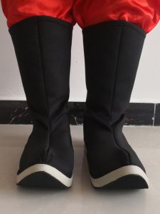 Men's Long Tube Boots: High-Lift Head Ming Dynasty Style Hanfu Boots & Retro Long Tube Ancient Style Shoes