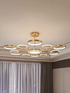 【DARA】bedroom light gold ceiling light counter lamp chandeliers modern minimalist circle lights