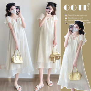 Slimming Comfort Maternity Dress Mid-Length