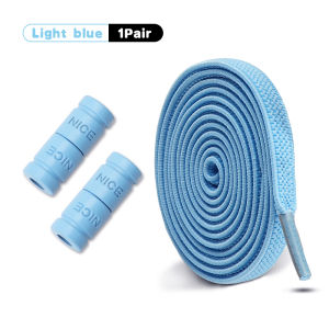 1Pair/3Pair New Letter Metal Capsule Lazy Shoelace Buckle Flat Elastic No-Tie Laces for Men Women Sneakers Quick Shoelaces