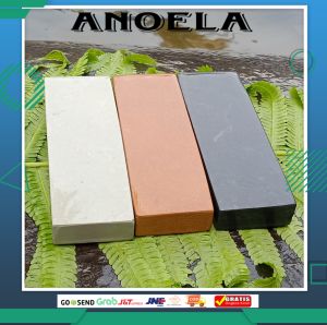 batu asahan asli alam pengasah pisau golok 1set isi 3pcs dimensi 15x5x2cm