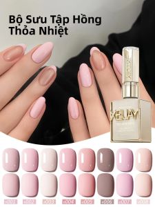 Bộ Sơn Móng Tay Gel XEIJAYI Pink Series 15ML Gồm 8 Màu Sử Dụng Đèn UV/LED Thiết Kế Tự Làm Cho Mọi Mùa