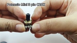 Potensio Mini 3 pin C20K Mono Kaki 3 Tekuk Potentio Meter 203