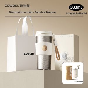 Cốc Giữ Nhiệt Titanium Nguyên Chất Kháng Khuẩn Phong Cách Thời Trang Cho Nữ - Hộp Quà Tặng