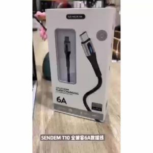 Sendem T10 FLASH CHARGING สายชาร์จ ชาร์จเร็ว 6A สายชาร์จเร็ว
