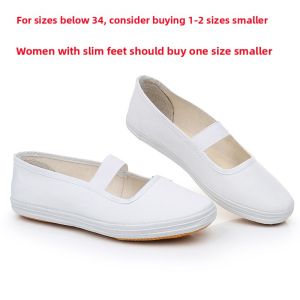 Childrens Gymnastics Dance Canvas Shoes Casual Low-Top EVA Inner Soft Breathable Leather Lining Seasonal Universal Sneakers