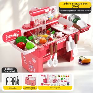 lekate | Water Play Kitchen Dishwasher Toy Circulating Water