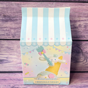 Sanrio Hello Kitty Large Ear Dog Pachatoy Family Dessert Series Figurine Collectible PVC Home Decoration Gift Item