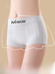 MiiOW | กางเกงขาสั้นผ้าไหมน้ำแข็งสำหรับผู้หญิง MiiOW ไร้ตะเข็บ ป้องกันแสง ช่วยยกกระชับ สวมใส่สบาย ผลิตจากไนลอนและยางยืด