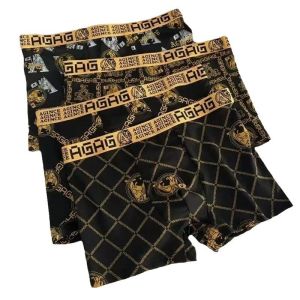 Mens Boxer Briefs Breathable Ice Silk Functional Comfort Shorts Briefs