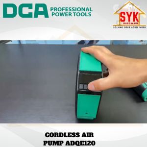 SYK DCA ADQE120 Cordless Air Pump Battery Machine Car Bicycle Tire Air Pump Pam Mesin Angin Tayar Bateri