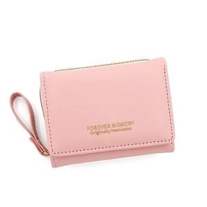 1604( READY STOCK ) WALLET SHORT ZIP PURSE LUXURY KOREA COIN FOLD  PU SLING BAG EU FASHION HOUSE