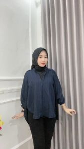 Livia blouse lady crush atasan wanita polos korean style