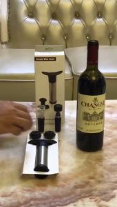 Wine Vacuum Air Pump With Sealing Plug Red Wine Accessories For Keeping Wine Fresh Preserver