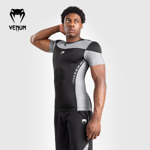 เสื้อกล้ามฝึกซ้อมกีฬาฟิตเนสแขนสั้นผู้ชาย Venum Tempest สําหรับวิ่งและศิลปะการต่อสู้