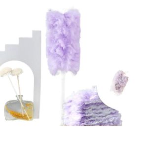 New Static Electricity Dust Removal Sweeping Ghost Dust Cleaning Gap Cleaner round Head Microfiber Duster for Home And Car Use